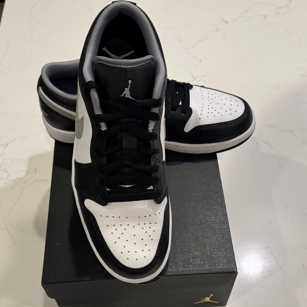 Nike Air Jordan 1 Low Black and White Sneakers